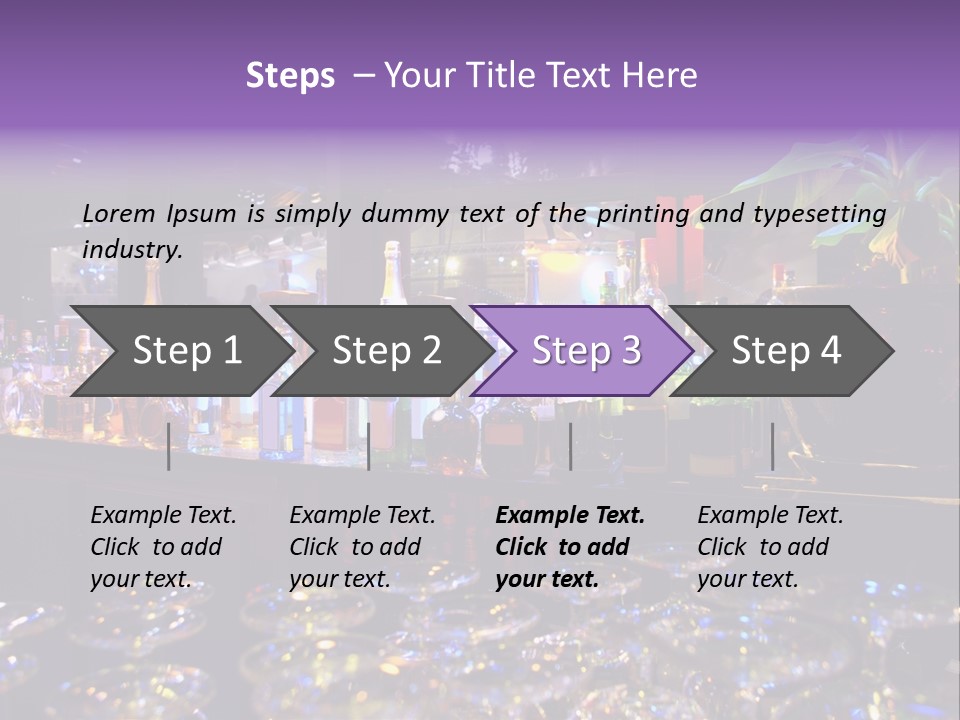 A Bar Filled With Lots Of Bottles Of Liquor PowerPoint Template