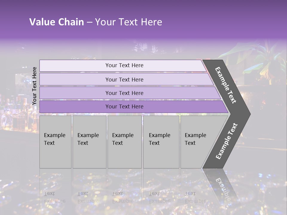 A Bar Filled With Lots Of Bottles Of Liquor PowerPoint Template