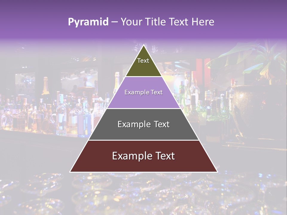 A Bar Filled With Lots Of Bottles Of Liquor PowerPoint Template