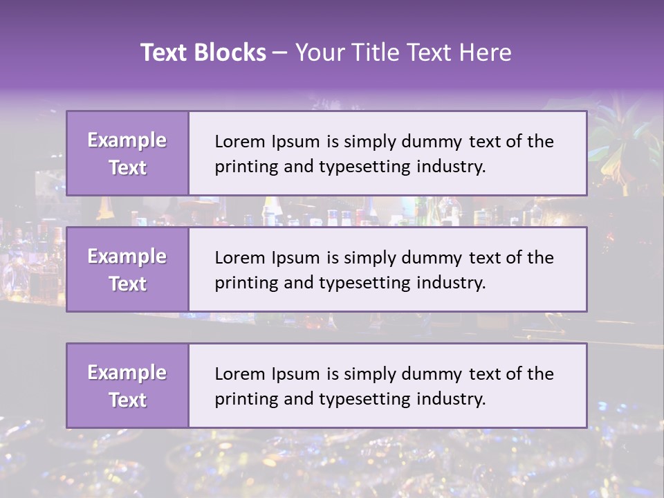 A Bar Filled With Lots Of Bottles Of Liquor PowerPoint Template