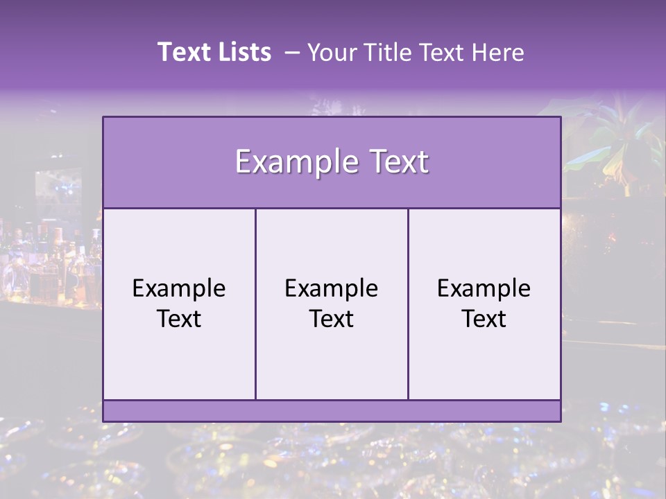 A Bar Filled With Lots Of Bottles Of Liquor PowerPoint Template