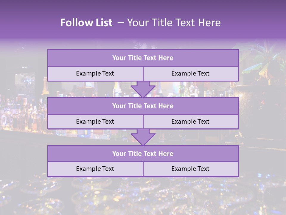 A Bar Filled With Lots Of Bottles Of Liquor PowerPoint Template