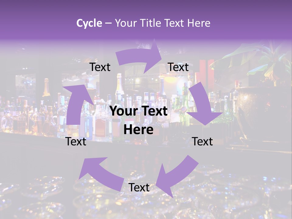 A Bar Filled With Lots Of Bottles Of Liquor PowerPoint Template