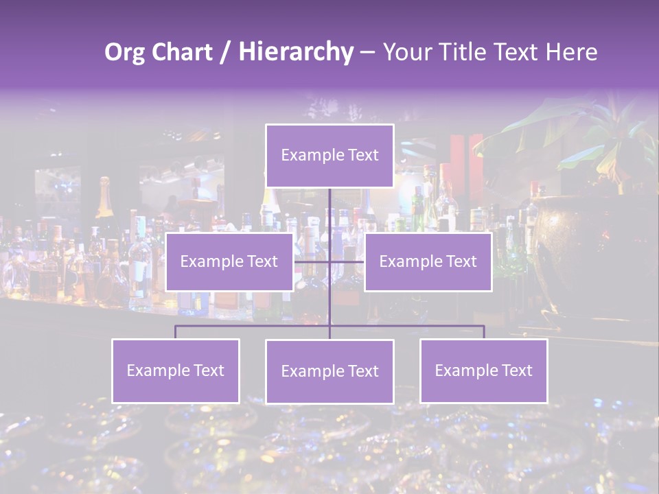 A Bar Filled With Lots Of Bottles Of Liquor PowerPoint Template