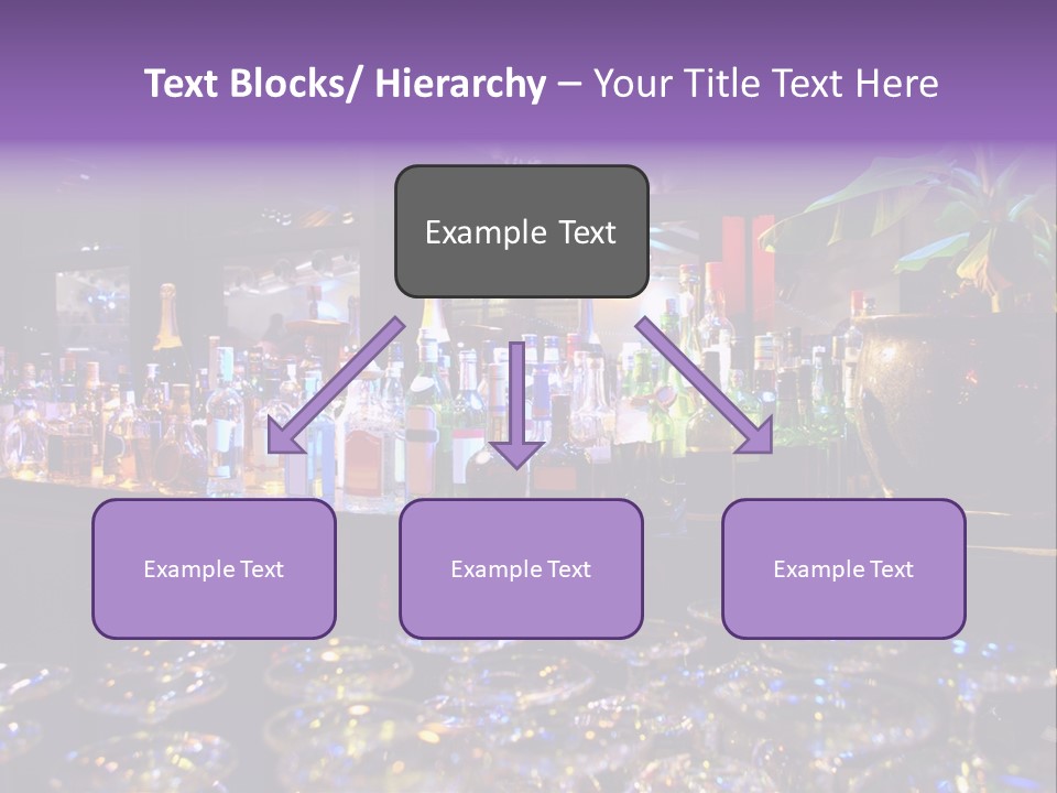 A Bar Filled With Lots Of Bottles Of Liquor PowerPoint Template