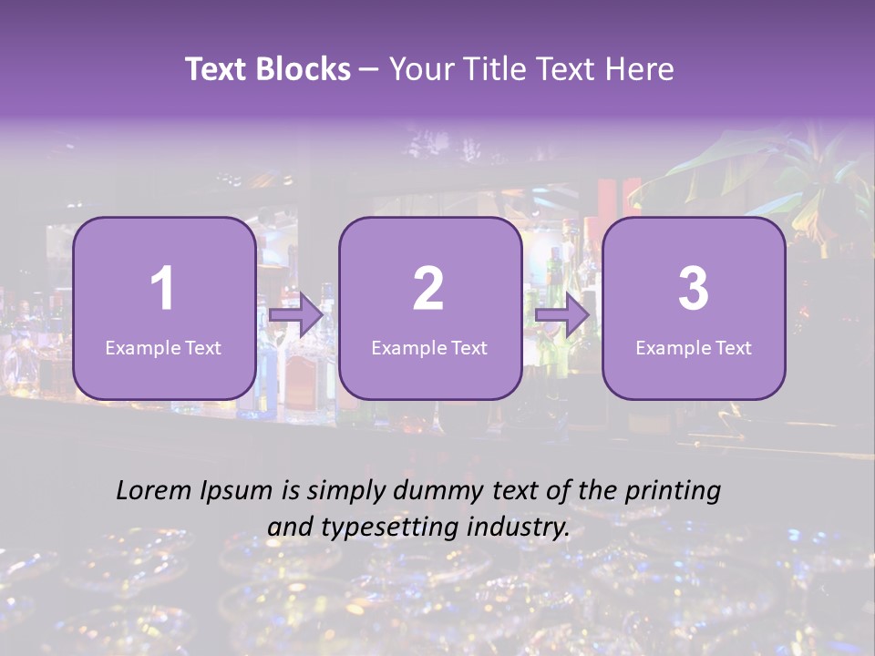 A Bar Filled With Lots Of Bottles Of Liquor PowerPoint Template