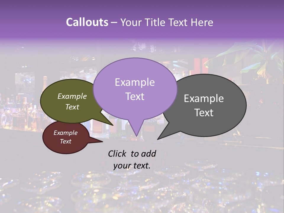 A Bar Filled With Lots Of Bottles Of Liquor PowerPoint Template