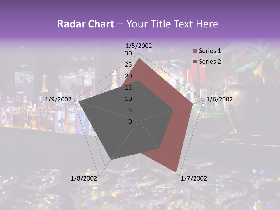 A Bar Filled With Lots Of Bottles Of Liquor PowerPoint Template