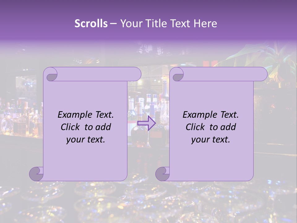 A Bar Filled With Lots Of Bottles Of Liquor PowerPoint Template