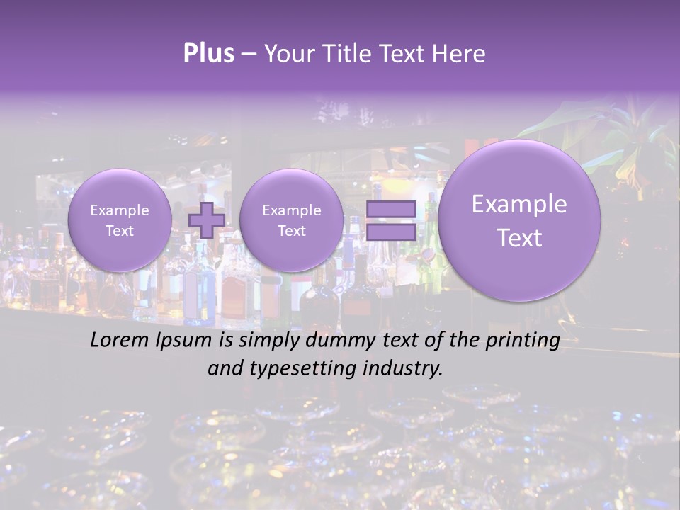 A Bar Filled With Lots Of Bottles Of Liquor PowerPoint Template