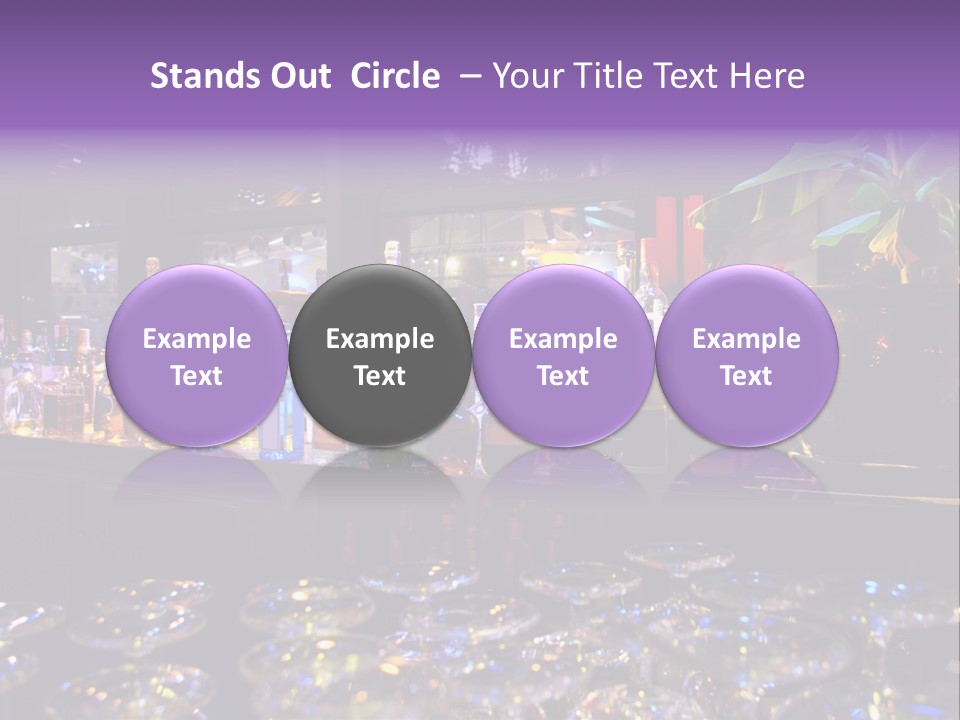 A Bar Filled With Lots Of Bottles Of Liquor PowerPoint Template