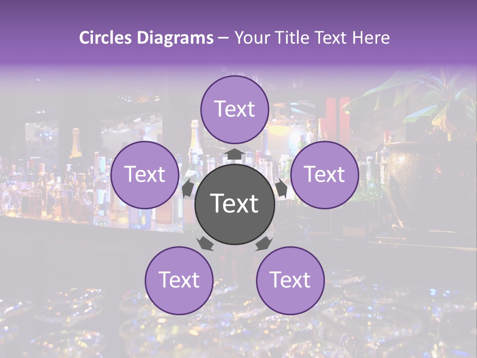 A Bar Filled With Lots Of Bottles Of Liquor PowerPoint Template