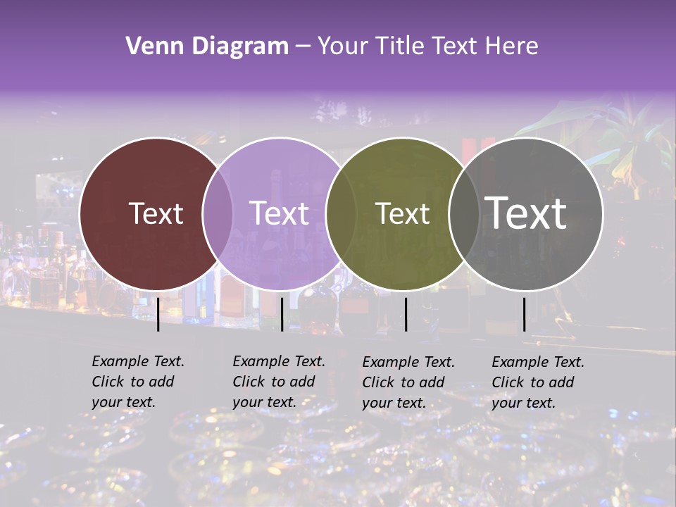 A Bar Filled With Lots Of Bottles Of Liquor PowerPoint Template