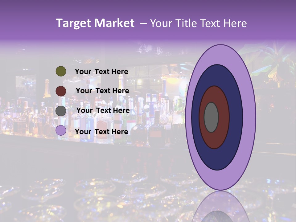 A Bar Filled With Lots Of Bottles Of Liquor PowerPoint Template