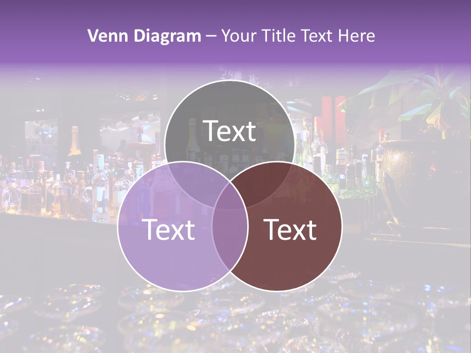 A Bar Filled With Lots Of Bottles Of Liquor PowerPoint Template