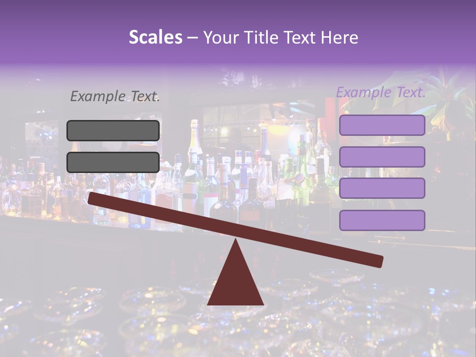 A Bar Filled With Lots Of Bottles Of Liquor PowerPoint Template