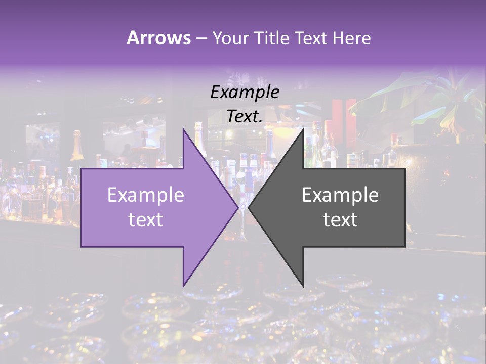 A Bar Filled With Lots Of Bottles Of Liquor PowerPoint Template