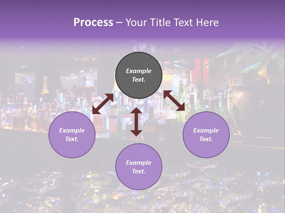 A Bar Filled With Lots Of Bottles Of Liquor PowerPoint Template