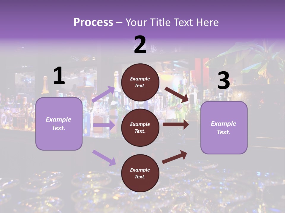 A Bar Filled With Lots Of Bottles Of Liquor PowerPoint Template