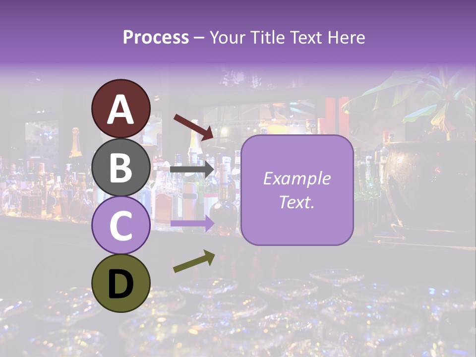 A Bar Filled With Lots Of Bottles Of Liquor PowerPoint Template