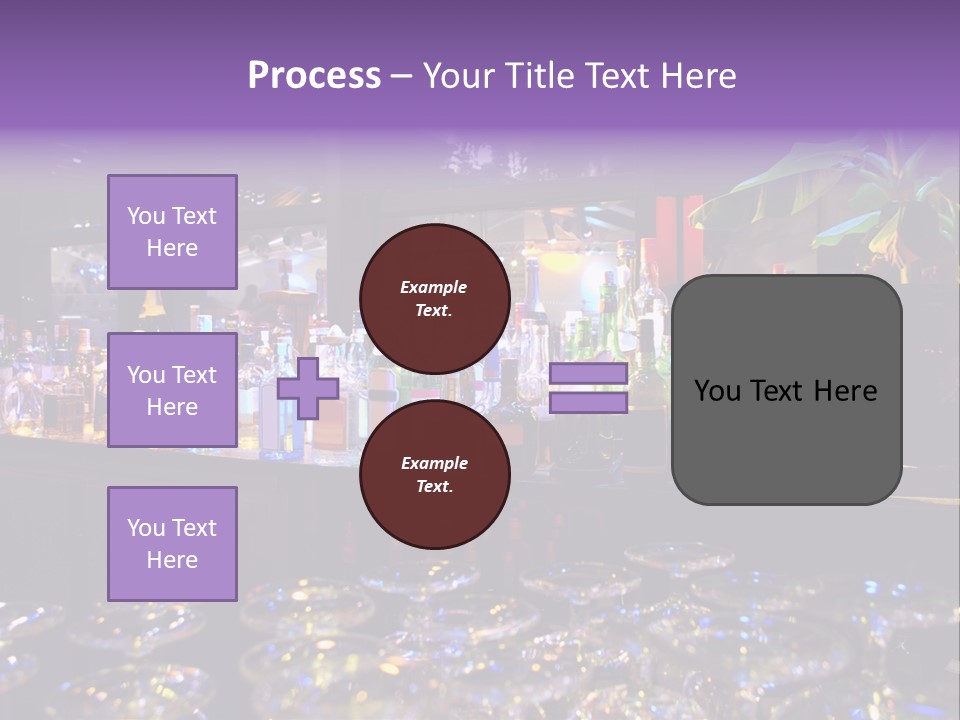 A Bar Filled With Lots Of Bottles Of Liquor PowerPoint Template