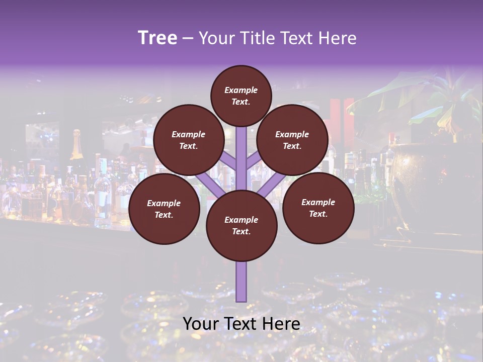 A Bar Filled With Lots Of Bottles Of Liquor PowerPoint Template