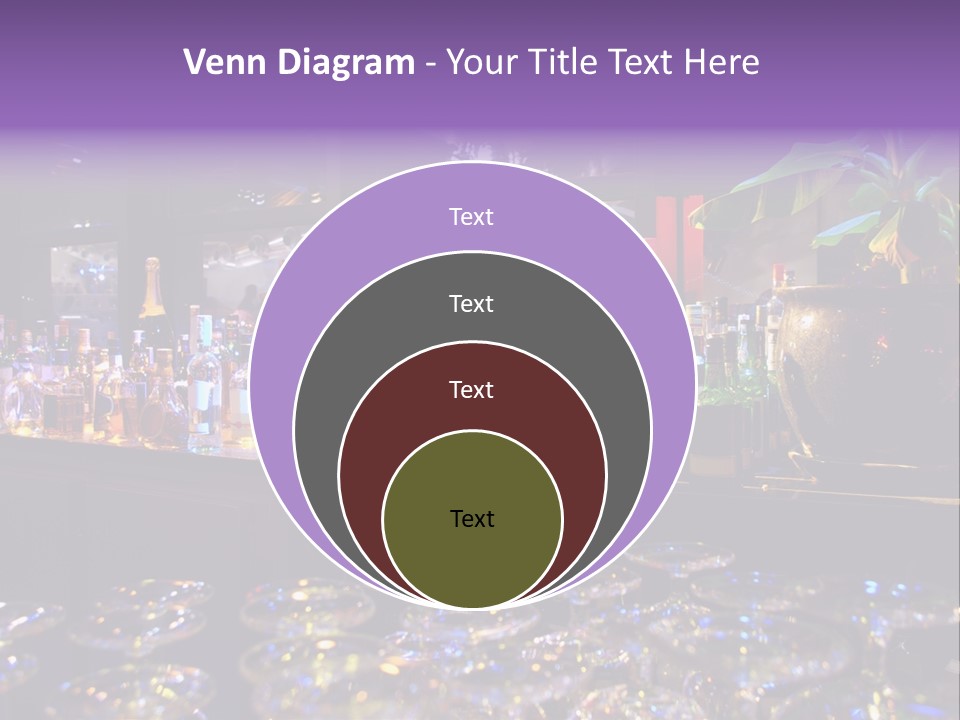 A Bar Filled With Lots Of Bottles Of Liquor PowerPoint Template