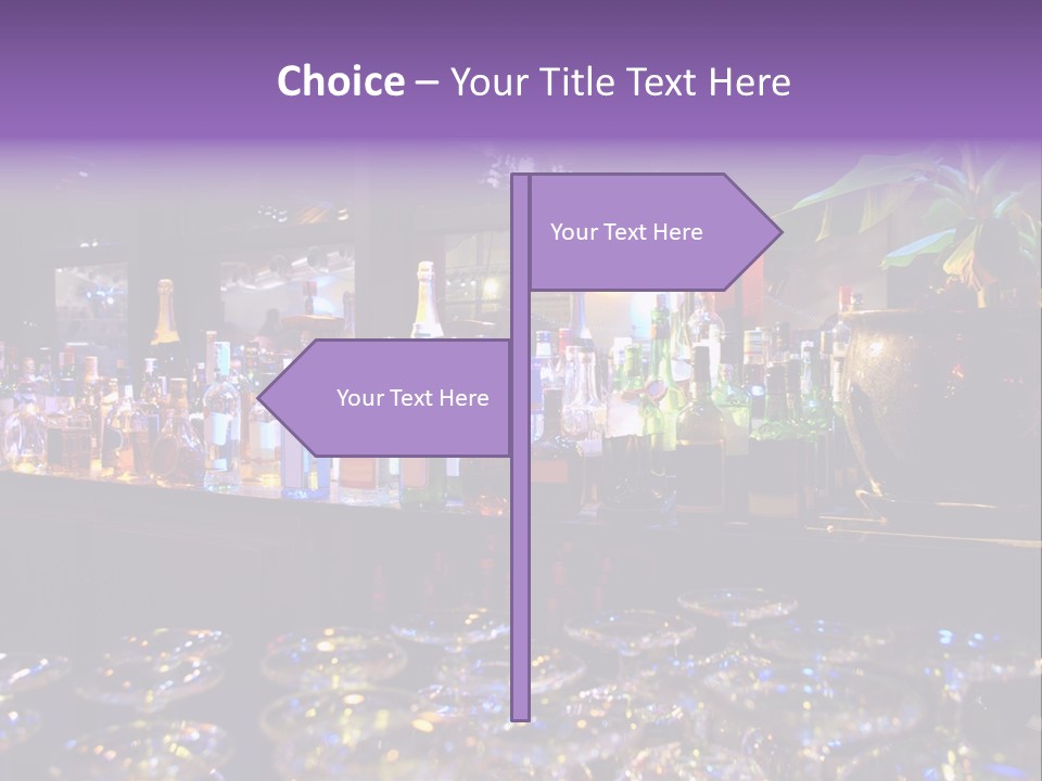 A Bar Filled With Lots Of Bottles Of Liquor PowerPoint Template