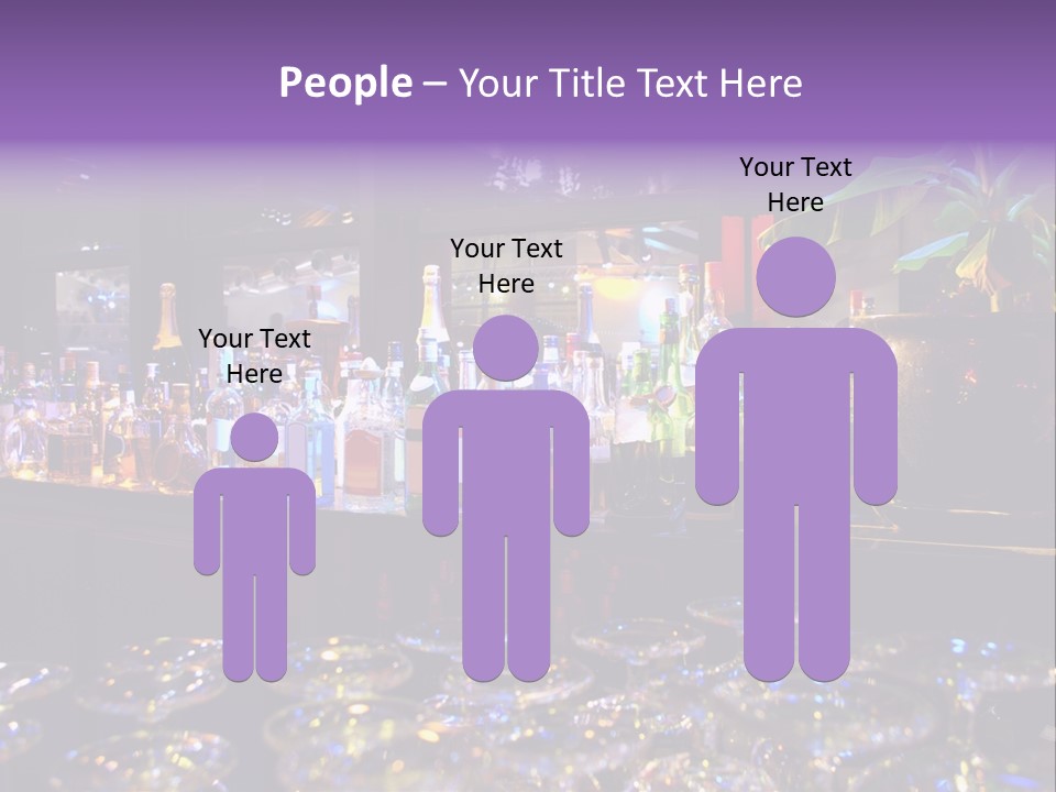 A Bar Filled With Lots Of Bottles Of Liquor PowerPoint Template