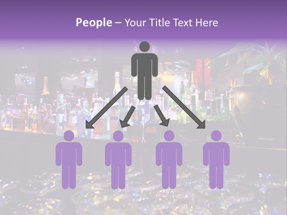 A Bar Filled With Lots Of Bottles Of Liquor PowerPoint Template