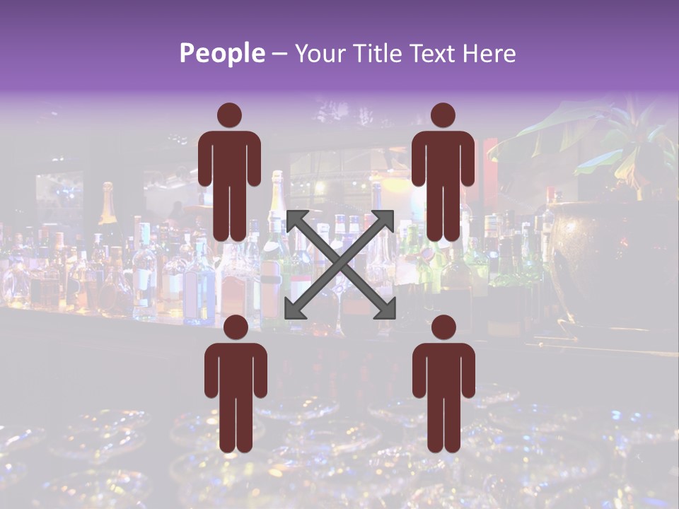 A Bar Filled With Lots Of Bottles Of Liquor PowerPoint Template