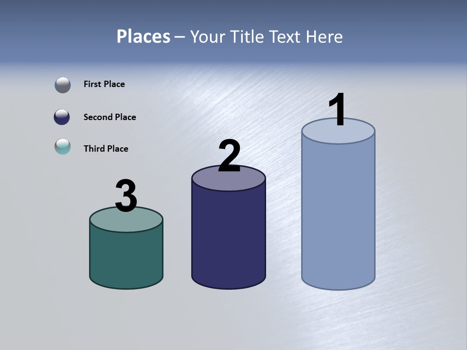 A Shiny Metal Surface With The Words Name Of Presentation PowerPoint Template