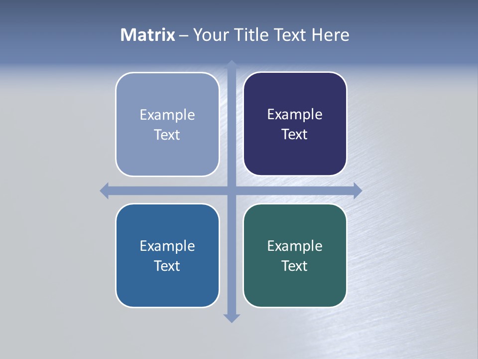 A Shiny Metal Surface With The Words Name Of Presentation PowerPoint Template