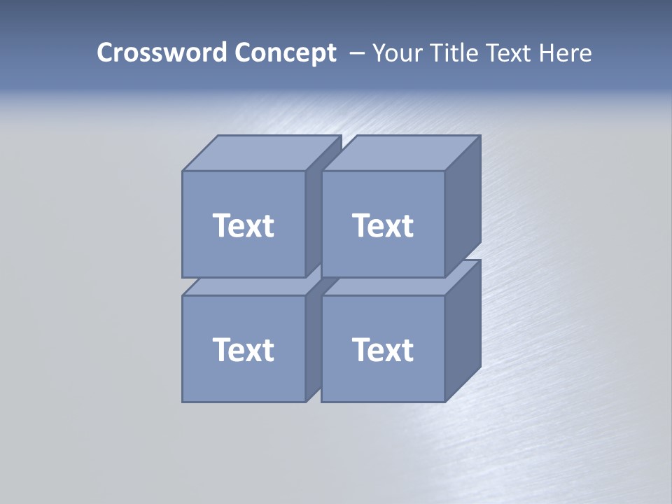 A Shiny Metal Surface With The Words Name Of Presentation PowerPoint Template