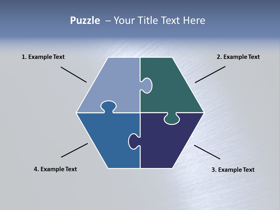 A Shiny Metal Surface With The Words Name Of Presentation PowerPoint Template