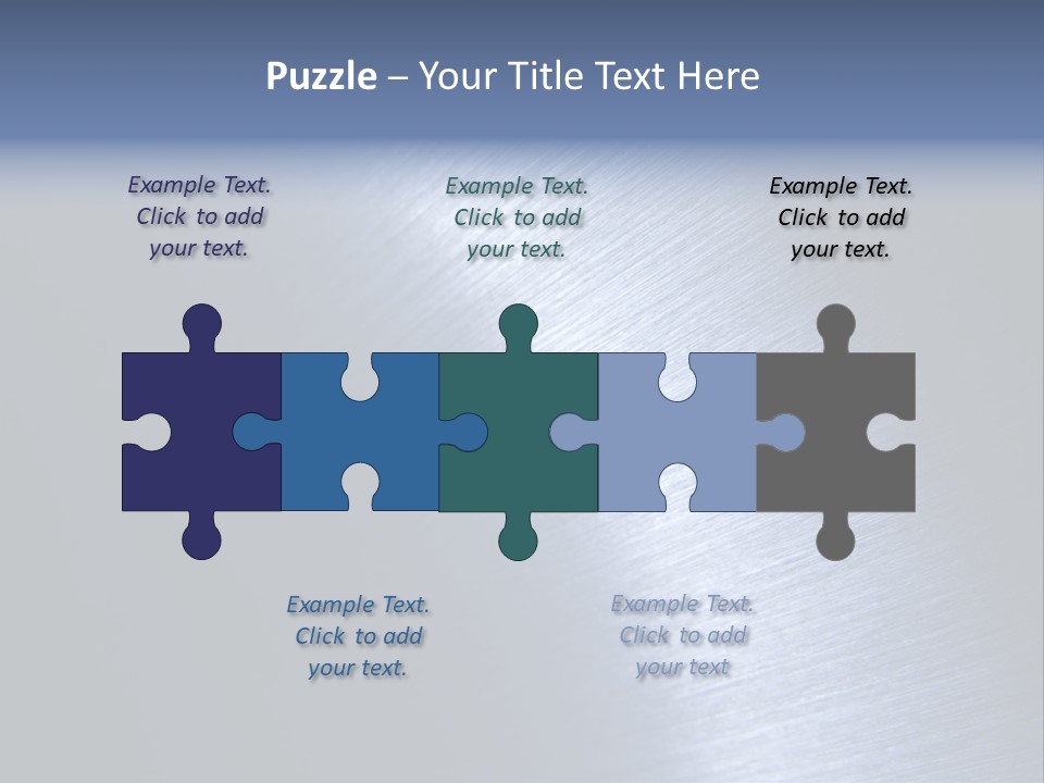 A Shiny Metal Surface With The Words Name Of Presentation PowerPoint Template