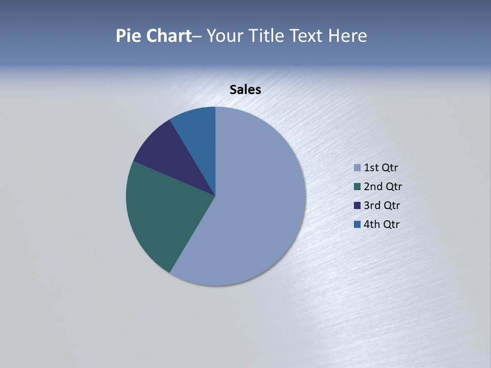 A Shiny Metal Surface With The Words Name Of Presentation PowerPoint Template
