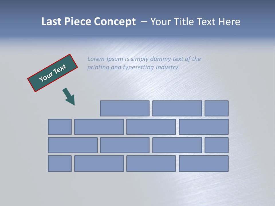 A Shiny Metal Surface With The Words Name Of Presentation PowerPoint Template