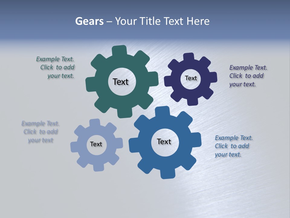 A Shiny Metal Surface With The Words Name Of Presentation PowerPoint Template