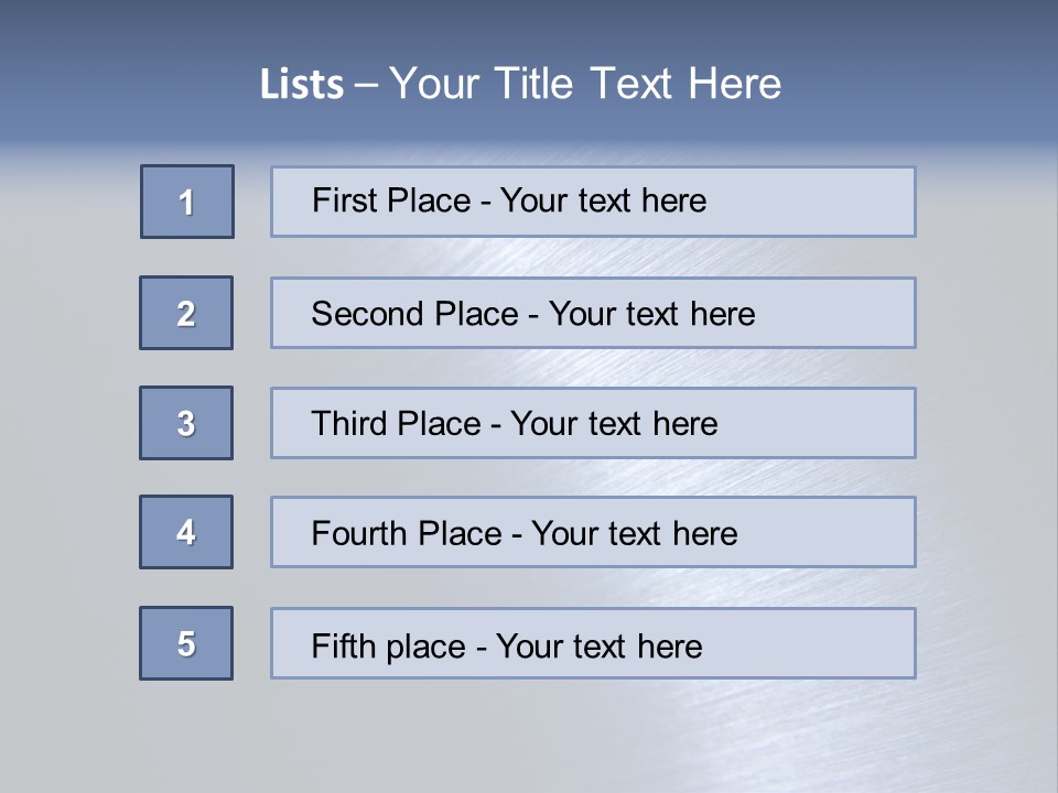 A Shiny Metal Surface With The Words Name Of Presentation PowerPoint Template