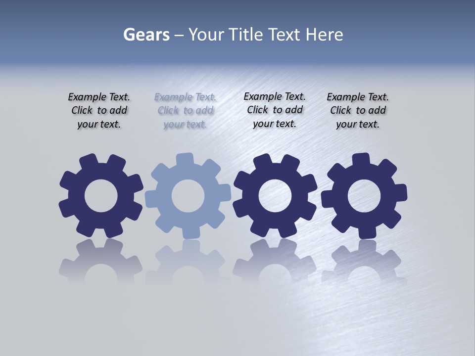 A Shiny Metal Surface With The Words Name Of Presentation PowerPoint Template