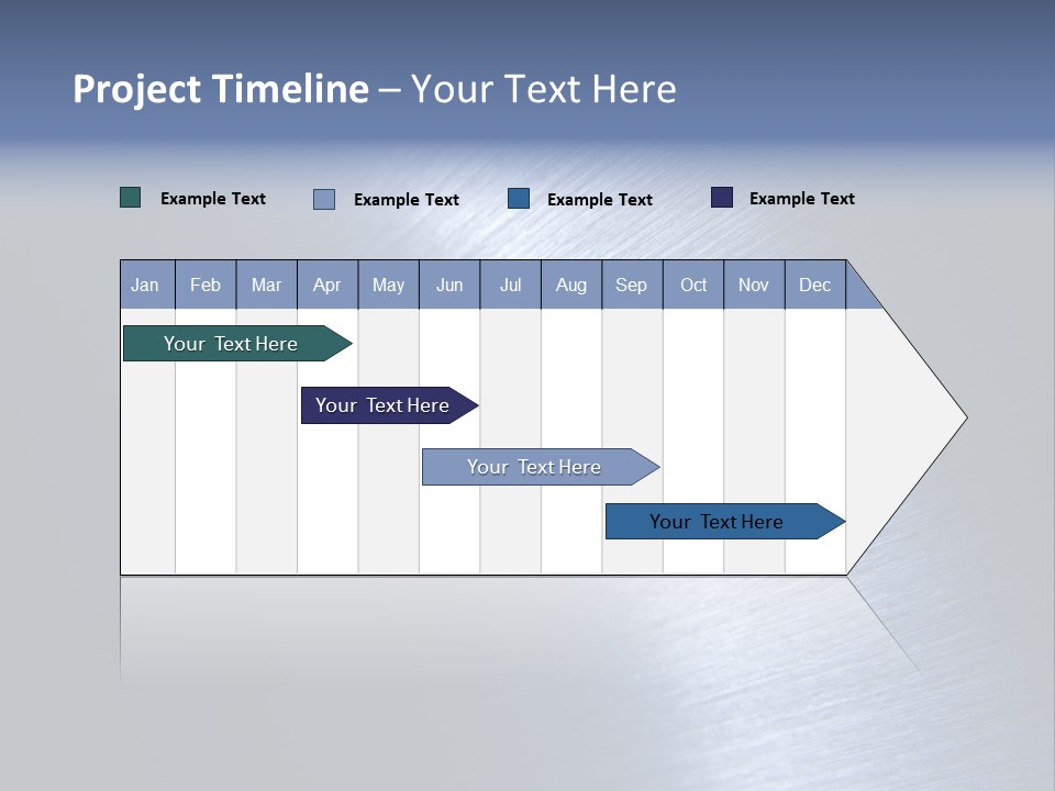 A Shiny Metal Surface With The Words Name Of Presentation PowerPoint Template