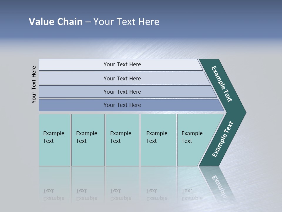 A Shiny Metal Surface With The Words Name Of Presentation PowerPoint Template