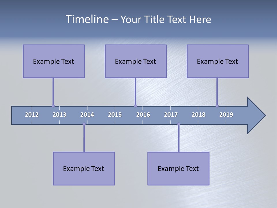 A Shiny Metal Surface With The Words Name Of Presentation PowerPoint Template