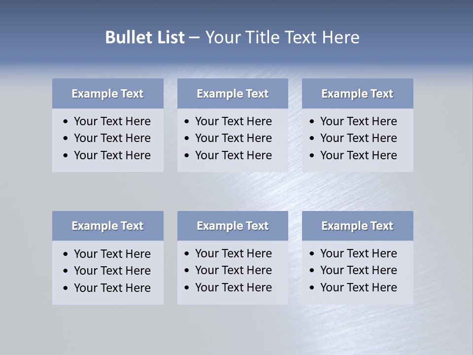 A Shiny Metal Surface With The Words Name Of Presentation PowerPoint Template