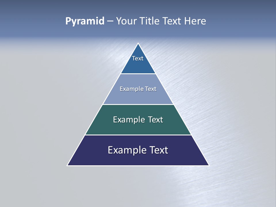 A Shiny Metal Surface With The Words Name Of Presentation PowerPoint Template