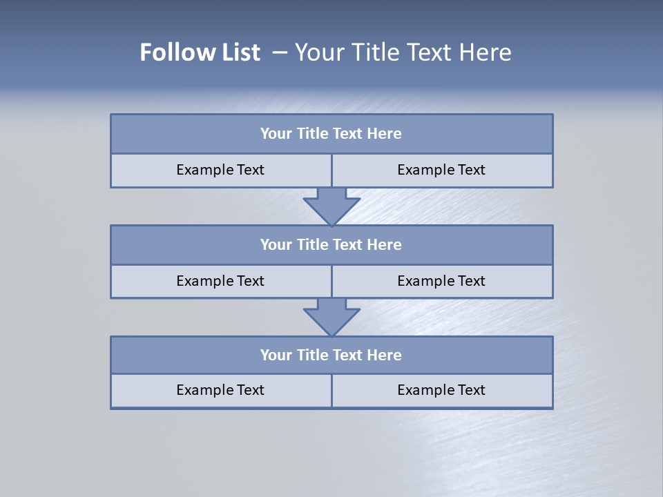 A Shiny Metal Surface With The Words Name Of Presentation PowerPoint Template