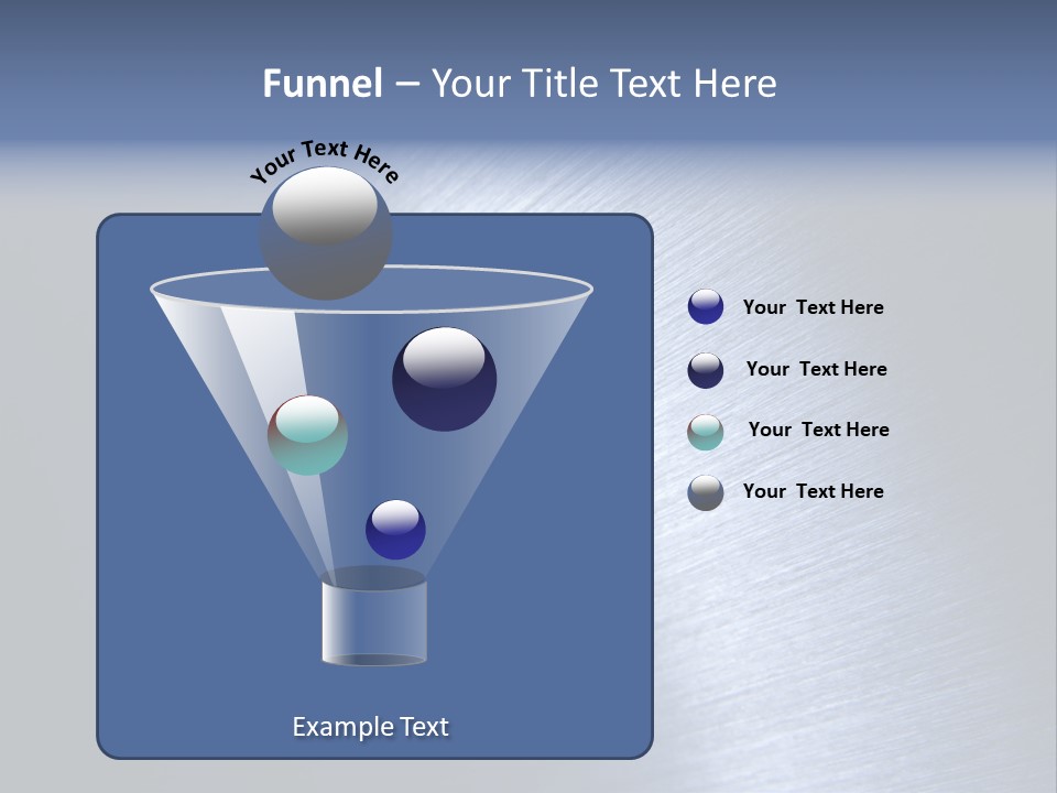 A Shiny Metal Surface With The Words Name Of Presentation PowerPoint Template