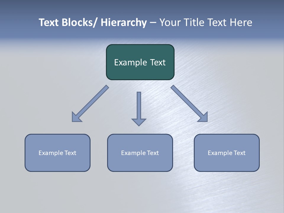 A Shiny Metal Surface With The Words Name Of Presentation PowerPoint Template