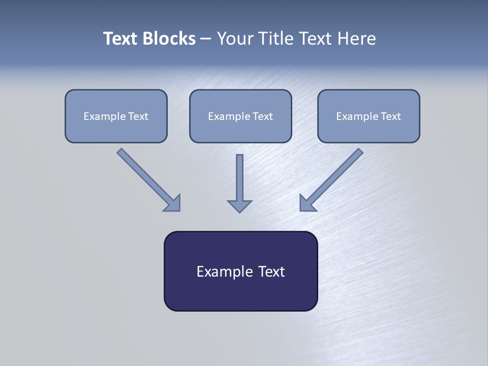 A Shiny Metal Surface With The Words Name Of Presentation PowerPoint Template